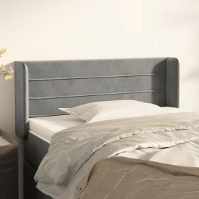 Cabecero de terciopelo gris claro 83x16x78/88 cm de vidaXL, Cabeceros y pies de cama - Ref: Foro24-3118938, Precio: 44,46 €, ...