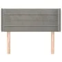 Cabecero de terciopelo gris claro 83x16x78/88 cm de vidaXL, Cabeceros y pies de cama - Ref: Foro24-3118938, Precio: 44,46 €, ...