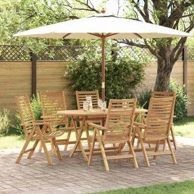 Conjunto de Comedor de Jardín 7 pcs Marrón en Mesas de jardín | Comprar online en Foru.es