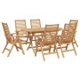 Conjunto de Comedor de Jardín 7 pcs Marrón en Mesas de jardín | Comprar online en Foru.es