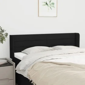 Kopfteil aus schwarzem Stoff, 147 x 16 x 78/88 cm von vidaXL, Kopf- und Fußteile - Ref: Foro24-3118908, Preis: 69,25 €, Rabat...
