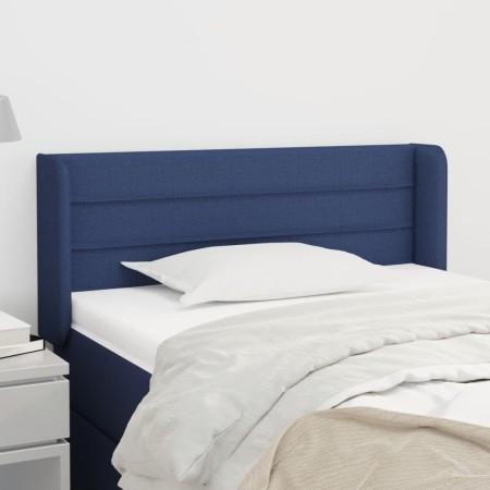 Cabecero de tela azul 83x16x78/88 cm de vidaXL, Cabeceros y pies de cama - Ref: Foro24-3118888, Precio: 46,40 €, Descuento: %