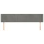 Hellgraues Samtkopfteil 183x16x78/88 cm von vidaXL, Kopf- und Fußteile - Ref: Foro24-3118828, Preis: 66,83 €, Rabatt: %