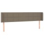 Cabecero de tela gris taupe 163x16x78/88 cm de vidaXL, Cabeceros y pies de cama - Ref: Foro24-3118778, Precio: 59,93 €, Descu...