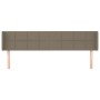 Cabecero de tela gris taupe 163x16x78/88 cm de vidaXL, Cabeceros y pies de cama - Ref: Foro24-3118778, Precio: 59,93 €, Descu...
