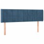 Cabecero de terciopelo azul oscuro 147x16x78/88 cm de vidaXL, Cabeceros y pies de cama - Ref: Foro24-3118820, Precio: 52,90 €...