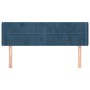 Cabecero de terciopelo azul oscuro 147x16x78/88 cm de vidaXL, Cabeceros y pies de cama - Ref: Foro24-3118820, Precio: 52,90 €...