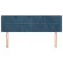 Dark blue velvet headboard 147x16x78/88 cm by vidaXL, Headboards and footboards - Ref: Foro24-3118820, Price: 61,96 €, Discou...