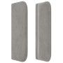 Cabecero de terciopelo gris claro 93x16x78/88 cm de vidaXL, Cabeceros y pies de cama - Ref: Foro24-3118944, Precio: 45,88 €, ...