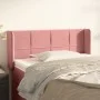 Cabecero de terciopelo rosa 103x16x78/88 cm de vidaXL, Cabeceros y pies de cama - Ref: Foro24-3118815, Precio: 51,67 €, Descu...