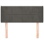 Cabecero de terciopelo gris oscuro 93x16x78/88 cm de vidaXL, Cabeceros y pies de cama - Ref: Foro24-3118805, Precio: 57,91 €,...
