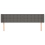 Cabecero de cuero sintético gris 183x16x78/88 cm de vidaXL, Cabeceros y pies de cama - Ref: Foro24-3118874, Precio: 83,78 €, ...