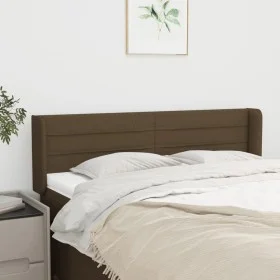 Cabecero de tela gris oscuro 147x16x78/88 cm de vidaXL, Cabeceros y pies de cama - Ref: Foro24-3118909, Precio: 68,97 €, Desc...