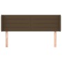 Cabecero de tela gris oscuro 147x16x78/88 cm de vidaXL, Cabeceros y pies de cama - Ref: Foro24-3118909, Precio: 70,26 €, Desc...