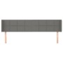 Cabecero de tela gris oscuro 163x16x78/88 cm de vidaXL, Cabeceros y pies de cama - Ref: Foro24-3118775, Precio: 74,71 €, Desc...
