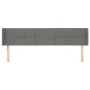 Dark gray fabric headboard 163x16x78/88 cm by vidaXL, Headboards and footboards - Ref: Foro24-3118775, Price: 73,39 €, Discou...