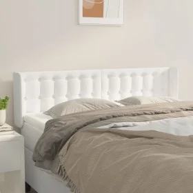 White synthetic leather headboard 147x16x78/88 cm by vidaXL, Headboards and footboards - Ref: Foro24-3118859, Price: 78,55 €,...