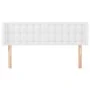 Kopfteil aus weißem Kunstleder, 147 x 16 x 78/88 cm von vidaXL, Kopf- und Fußteile - Ref: Foro24-3118859, Preis: 78,55 €, Rab...