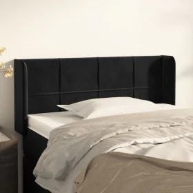 Kopfteil aus schwarzem Samt, 83 x 16 x 78/88 cm von vidaXL, Kopf- und Fußteile - Ref: Foro24-3118800, Preis: 44,83 €, Rabatt: %