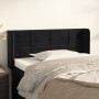 Cabecero de terciopelo negro 83x16x78/88 cm de vidaXL, Cabeceros y pies de cama - Ref: Foro24-3118800, Precio: 46,03 €, Descu...