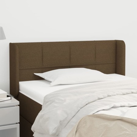 Cabecero de tela marrón oscuro 83x16x78/88 cm de vidaXL, Cabeceros y pies de cama - Ref: Foro24-3118745, Precio: 46,86 €, Des...