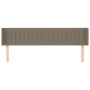 Cabecero de tela gris taupe 183x16x78/88 cm de vidaXL, Cabeceros y pies de cama - Ref: Foro24-3119024, Precio: 73,08 €, Descu...