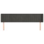 Cabecero de terciopelo gris oscuro 203x16x78/88 cm de vidaXL, Cabeceros y pies de cama - Ref: Foro24-3119073, Precio: 78,03 €...