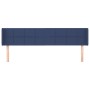 Cabecero de tela azul 203x16x78/88 cm de vidaXL, Cabeceros y pies de cama - Ref: Foro24-3118796, Precio: 68,66 €, Descuento: %