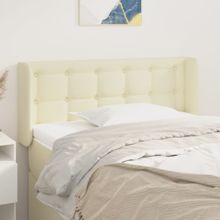 Cabecero de cuero sintético color crema 103x16x78/88 cm de vidaXL, Cabeceros y pies de cama - Ref: Foro24-3118854, Precio: 54...