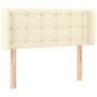 Cabecero de cuero sintético color crema 103x16x78/88 cm de vidaXL, Cabeceros y pies de cama - Ref: Foro24-3118854, Precio: 54...