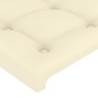 Cabecero de cuero sintético color crema 103x16x78/88 cm de vidaXL, Cabeceros y pies de cama - Ref: Foro24-3118854, Precio: 54...