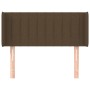 Cabecero de tela marrón oscuro 83x16x78/88 cm de vidaXL, Cabeceros y pies de cama - Ref: Foro24-3118983, Precio: 39,25 €, Des...