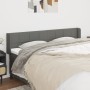 Cabecero de tela gris oscuro 203x16x78/88 cm de vidaXL, Cabeceros y pies de cama - Ref: Foro24-3118791, Precio: 76,08 €, Desc...