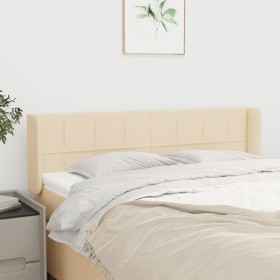 Cabecero de tela color crema 147x16x78/88 cm de vidaXL, Cabeceros y pies de cama - Ref: Foro24-3118771, Precio: 60,15 €, Desc...