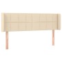 Cabecero de tela color crema 147x16x78/88 cm de vidaXL, Cabeceros y pies de cama - Ref: Foro24-3118771, Precio: 60,15 €, Desc...