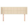Cabecero de tela color crema 147x16x78/88 cm de vidaXL, Cabeceros y pies de cama - Ref: Foro24-3118771, Precio: 60,15 €, Desc...