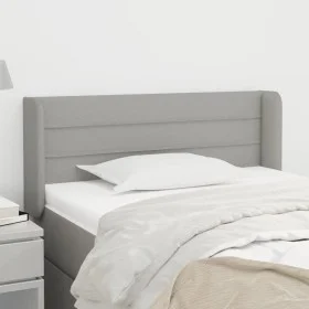 Cabecero de tela gris claro 93x16x78/88 cm de vidaXL, Cabeceros y pies de cama - Ref: Foro24-3118890, Precio: 55,61 €, Descue...