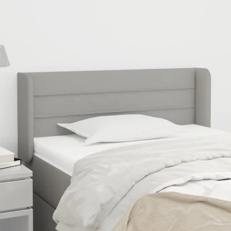 Light gray fabric headboard 93x16x78/88 cm by vidaXL, Headboards and footboards - Ref: Foro24-3118890, Price: 55,61 €, Discou...