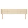 Cream fabric headboard 203x16x78/88 cm by vidaXL, Headboards and footboards - Ref: Foro24-3118795, Price: 65,10 €, Discount: %