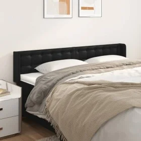 Black synthetic leather headboard 183x16x78/88 cm by vidaXL, Headboards and footboards - Ref: Foro24-3118870, Price: 61,29 €,...