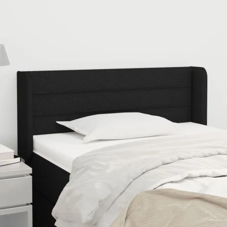 Black fabric headboard 83x16x78/88 cm by vidaXL, Headboards and footboards - Ref: Foro24-3118884, Price: 45,62 €, Discount: %