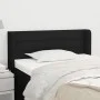 Black fabric headboard 83x16x78/88 cm by vidaXL, Headboards and footboards - Ref: Foro24-3118884, Price: 45,62 €, Discount: %