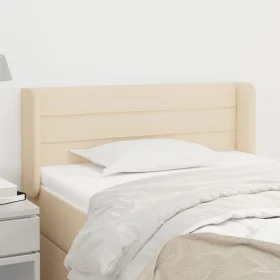 Cream fabric headboard 93x16x78/88 cm by vidaXL, Headboards and footboards - Ref: Foro24-3118895, Price: 52,33 €, Discount: %