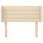 Cream fabric headboard 93x16x78/88 cm by vidaXL, Headboards and footboards - Ref: Foro24-3118895, Price: 52,33 €, Discount: %