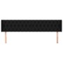 Cabecero de tela negro 203x16x78/88 cm de vidaXL, Cabeceros y pies de cama - Ref: Foro24-3119128, Precio: 79,17 €, Descuento: %