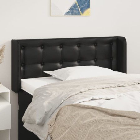 Cabecero de cuero sintético negro 83x16x78/88 cm de vidaXL, Cabeceros y pies de cama - Ref: Foro24-3118840, Precio: 39,97 €, ...