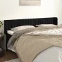 Kopfteil aus schwarzem Samt, 203 x 16 x 78/88 cm von vidaXL, Kopf- und Fußteile - Ref: Foro24-3119074, Preis: 69,24 €, Rabatt: %