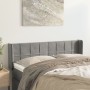 Cabecero de terciopelo gris claro 147x16x78/88 cm de vidaXL, Cabeceros y pies de cama - Ref: Foro24-3118816, Precio: 68,14 €,...