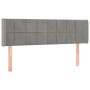 Cabecero de terciopelo gris claro 147x16x78/88 cm de vidaXL, Cabeceros y pies de cama - Ref: Foro24-3118816, Precio: 68,14 €,...
