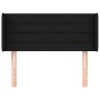Cabecero de tela negro 103x16x78/88 cm de vidaXL, Cabeceros y pies de cama - Ref: Foro24-3118900, Precio: 40,62 €, Descuento: %